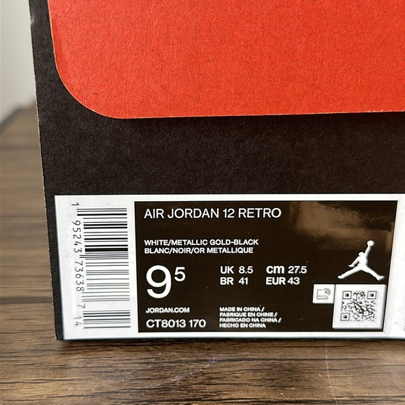 Brand New Air Jordan 12 Retro Men’s Size 9.5 - Picture 4 of 4